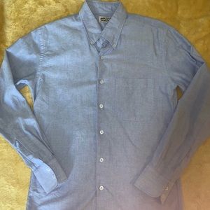 Naked and Famous Blue oxford shirt